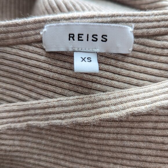 Reiss Lara Off-The-Shoulder Ribbed Midi Dress - Picture 10 of 16